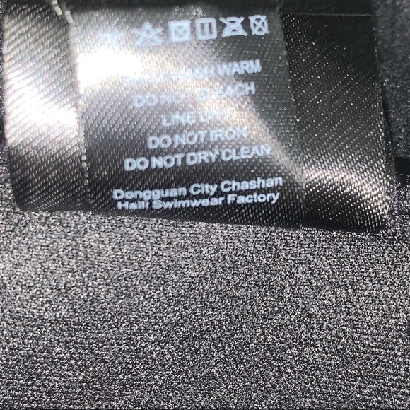 OCEAN BLUES | Size S | Black Ruched Halter Swim Top - Picture 8 of 8